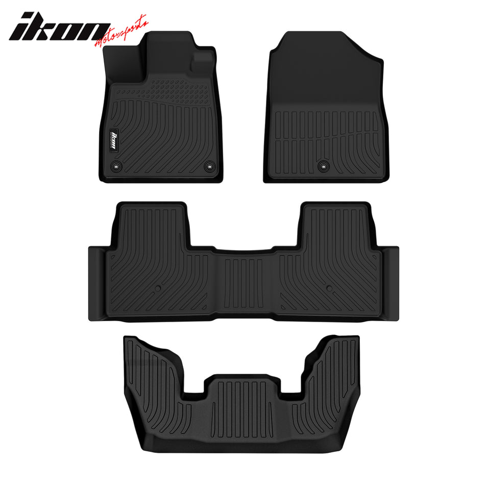 2023-2024 Honda Pilot Floor Mats All Weather TPE 3D Front Rear Carpets