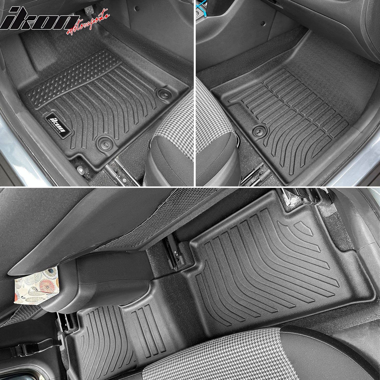 Fits 18-23 Hyundai Kona& 22-23 Kona N 3D All Weather Floor Mats Carpet Guard TPE