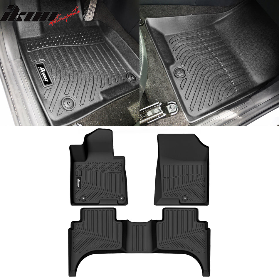 Car Floor Mat for 2022-2024 Hyundai Santa Cruz All Weather 3D  TPE 3PC