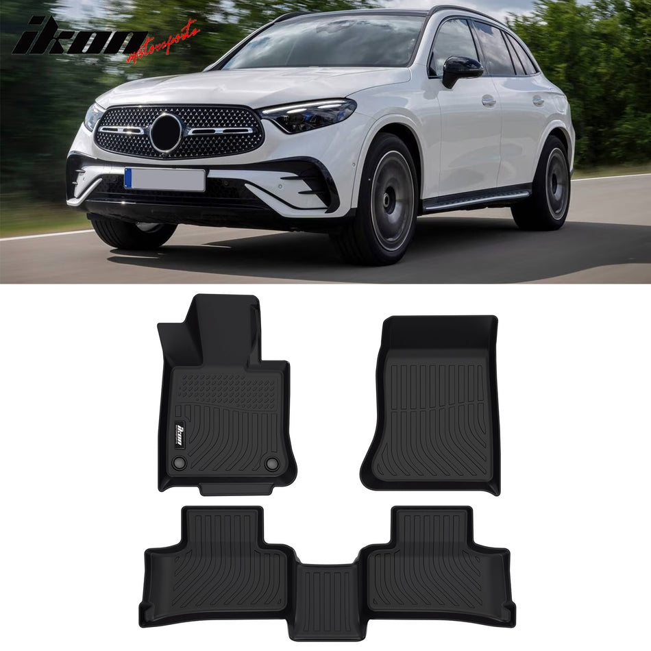 2023-2024 Benz GLC All Weather 3D Molded Floor Mats Carpets Liner TPE