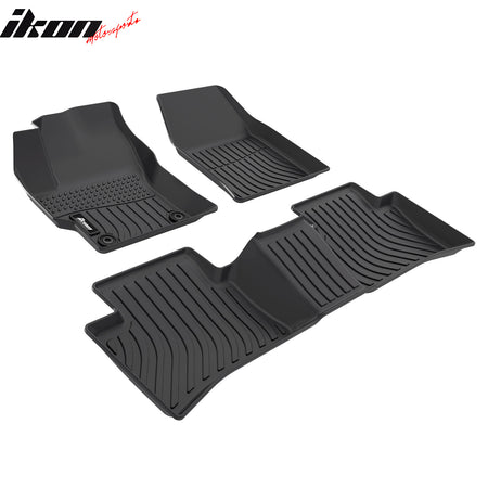 Fits 22-24 Toyota Corolla Cross FWD 3D TPE Floor Mats 1st 2nd Row Carpet 3PCS