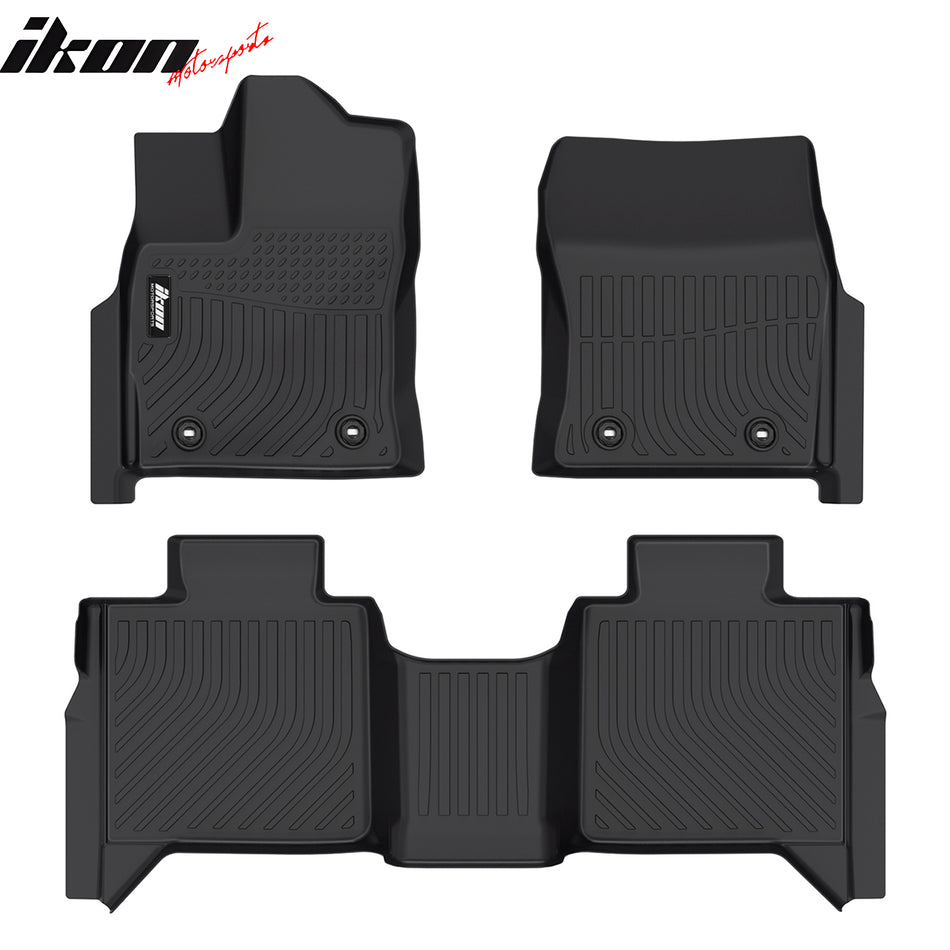 2022-2024 Toyota Tundra Crewmax Cab 3D Molded TPE Floor Mats 3PCS Set