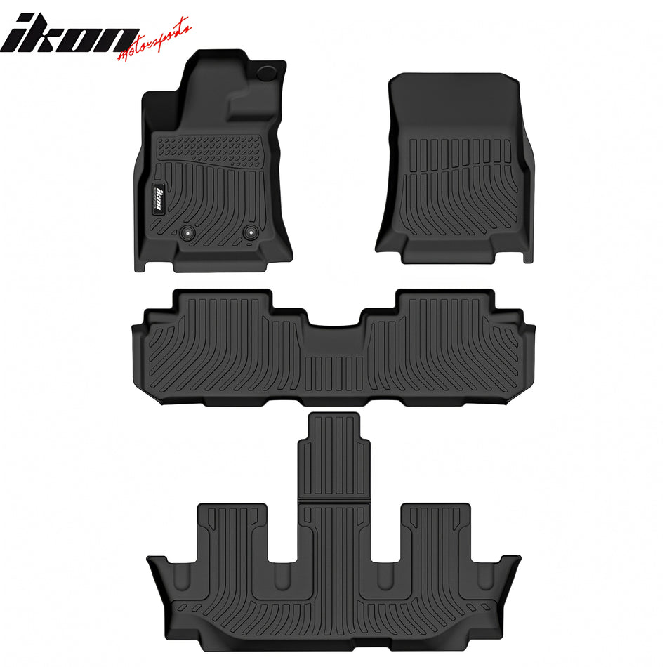 2019-2025 Subaru Ascent 7 Seats Bucket Seat 3D Floor Mats Carpet TPE