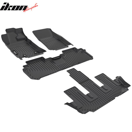 Fits 19-25 Subaru Ascent 8 Seats Bench Seat 3D Floor Mats Carpets Liner TPE 4PCS