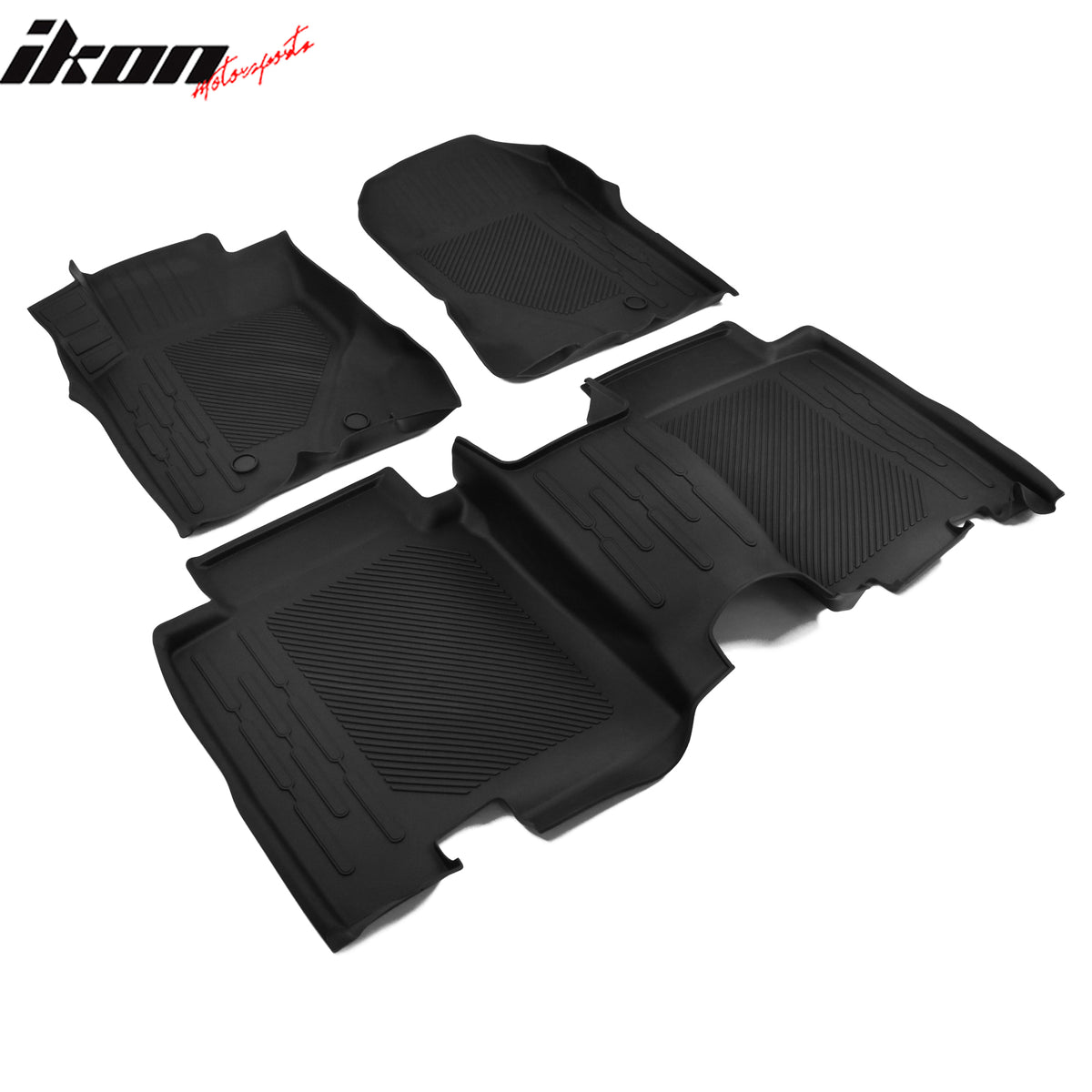 Fits 21-23 Ford Bronco All Weather 3D Molded Front Rear Floor Mats Carpets TPE