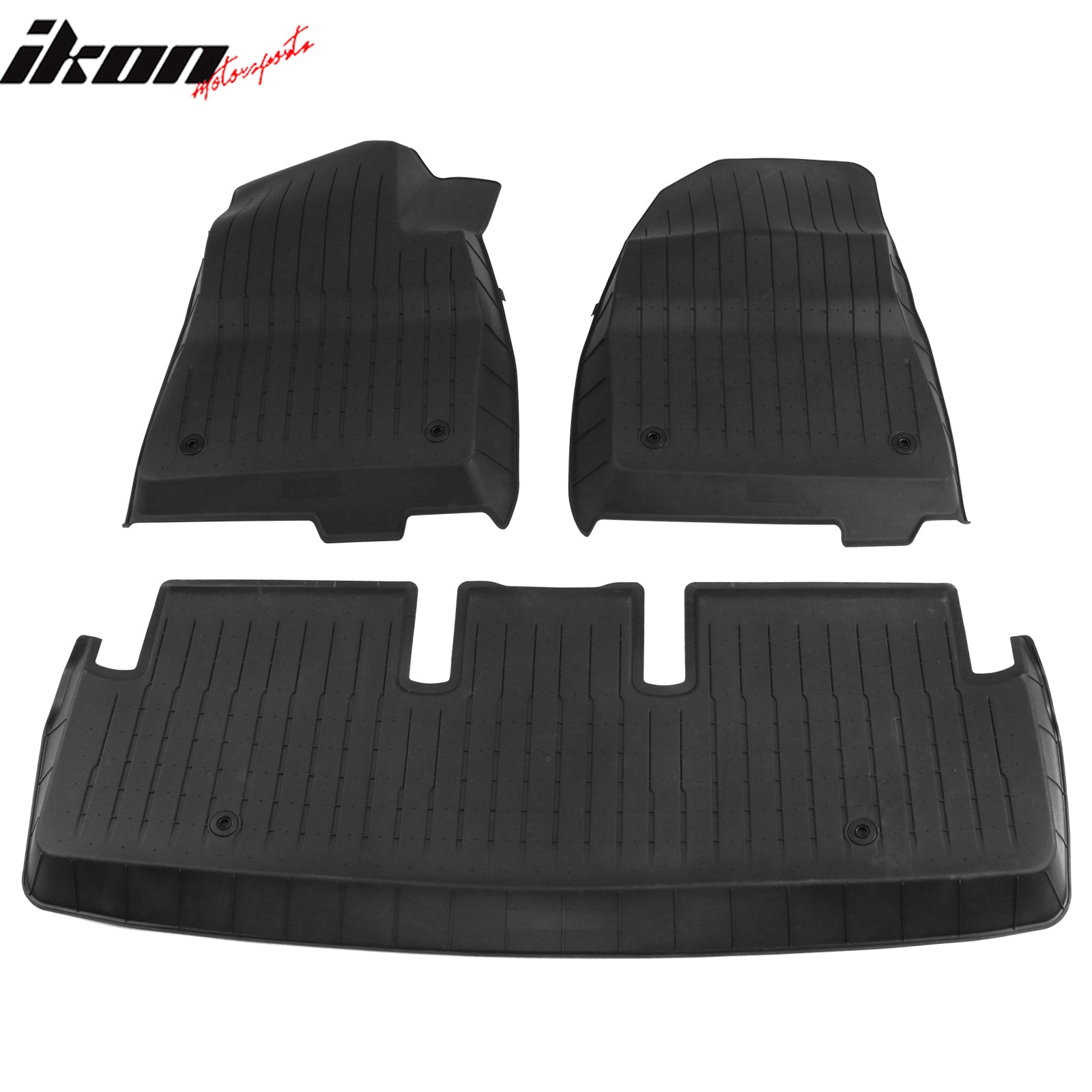 Fits 17-23 Tesla Model 3 3D Molded Front Rear Floor Mats Carpets Injection TPE