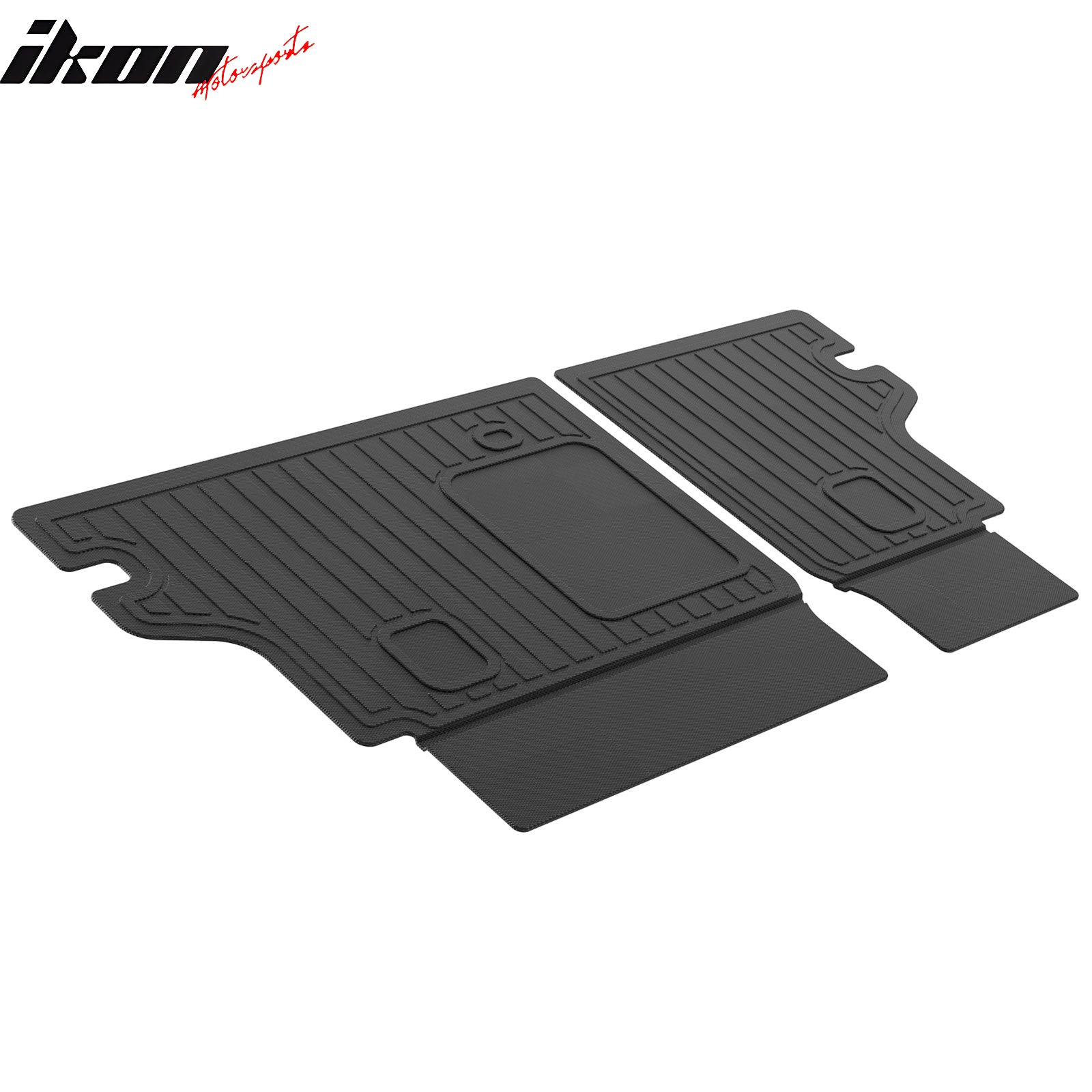 IKON MOTORSPORTS, Rear Seat Protector Backrest Cover Compatible With 2023-2025 Dodge Hornet, Black TPE Waterproof Seat Back Liners Mat Pad Interior Accessories 2 Pieces