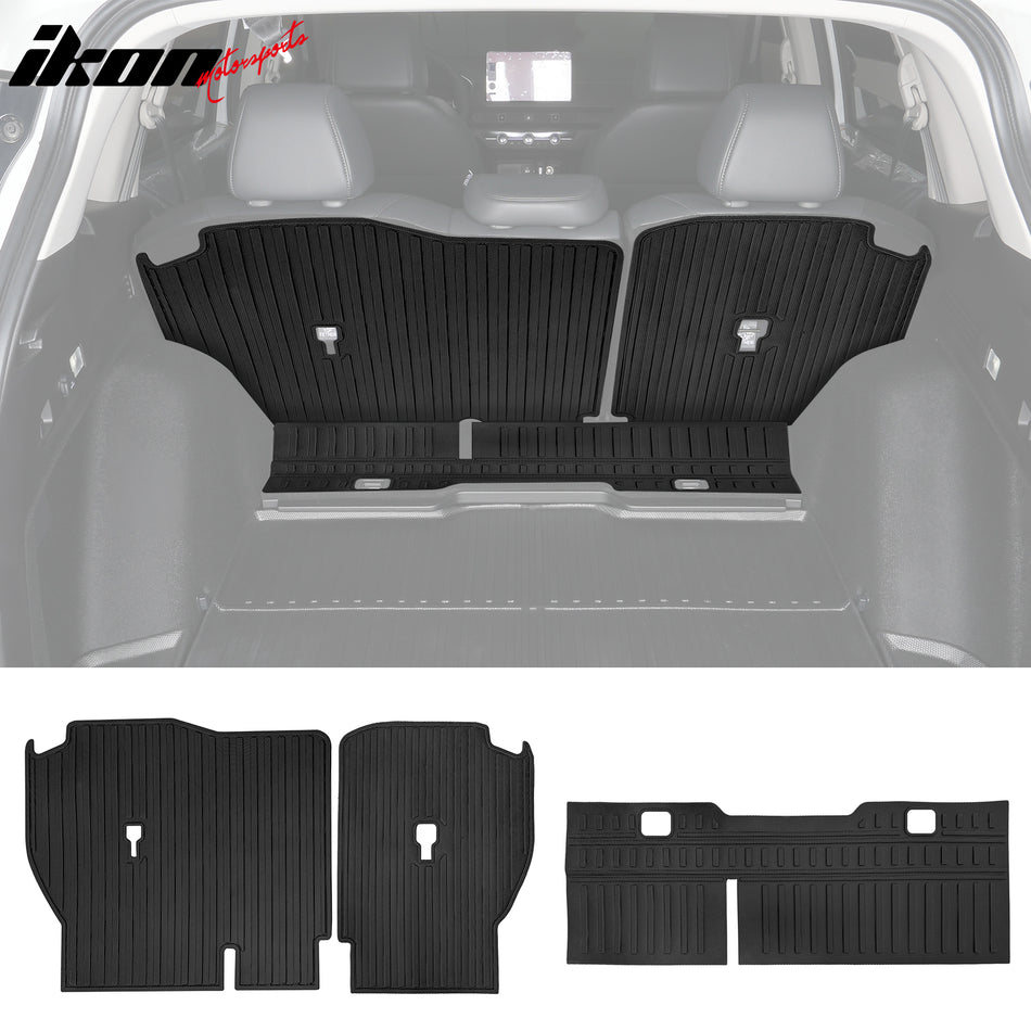 2023-2025 Honda CR-V 3PCS Backrest Mats Rear Seat Back Cover Black TPE