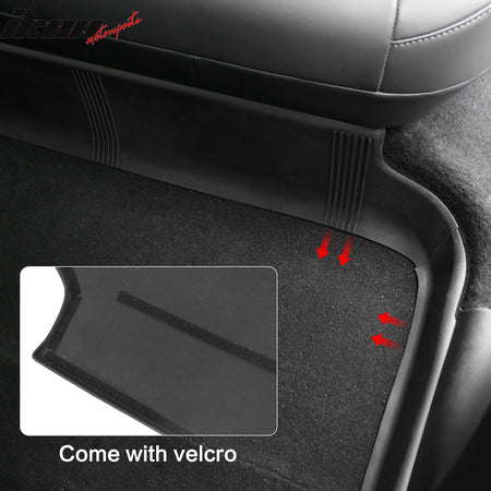 Fits 20-24 Tesla Model Y Under Seat Anti Kick Protector Foot Pad Accessories TPE