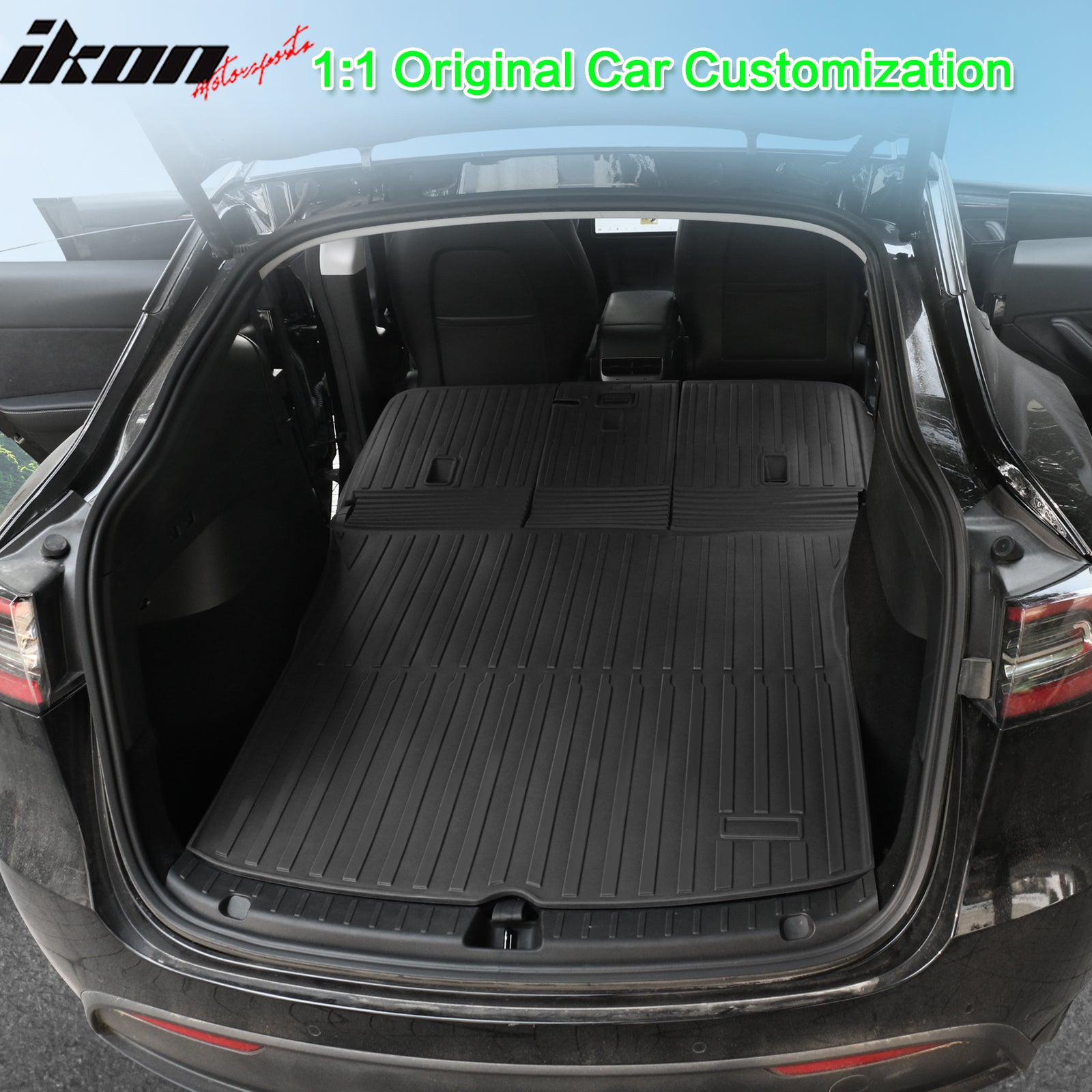 Fits 20-24 Tesla Model Y All Weather Back Seat Cover Protector Cargo Liner TPE