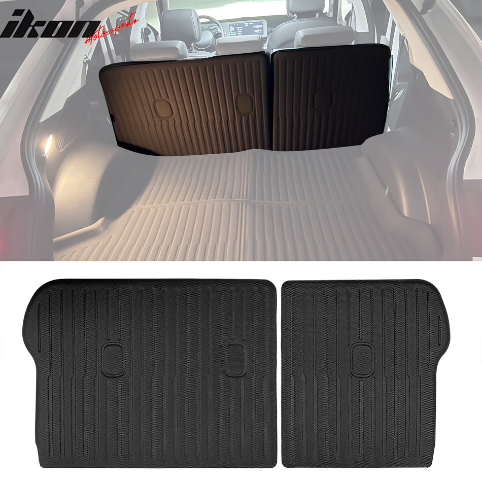 2022-2024 Kia EV6 2PCS All Weather Backrest Mats Cover Liner Black XPE