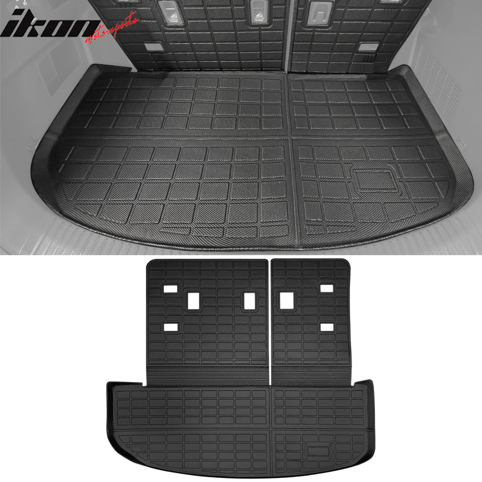 2020-2024 Kia Telluride 1PC Trunk Mat W/ Backrest Mats Liner Black TPE