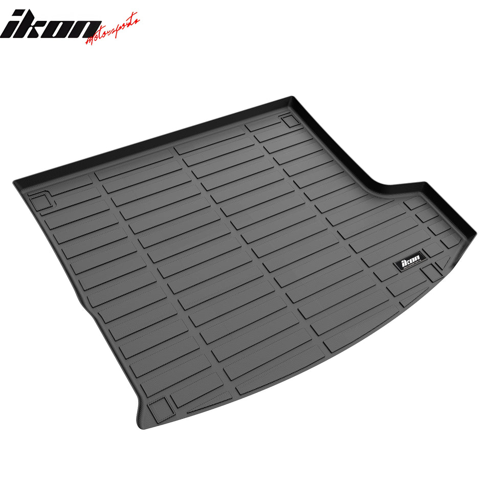 IKON MOTORSPORTS TPE Cargo Trunk Liner, Compatible with 2019-2024 Acura RDX, Custom Fit All Weather Protection Heavy Duty 3D Rear Trunk Tray Cargo Mats Protector, Black