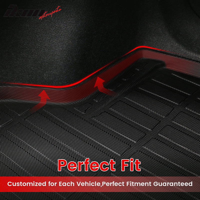 Fits 18-23 Kia Stinger RWD All Weather TPE 3D Floor Mats Liner + Trunk Mat Cover