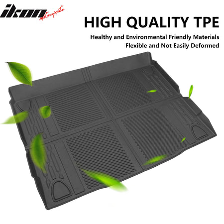 For 21-23 Ford Bronco 4Dr All Weather Rear Trunk Mat Cargo Floor Liner Black TPE