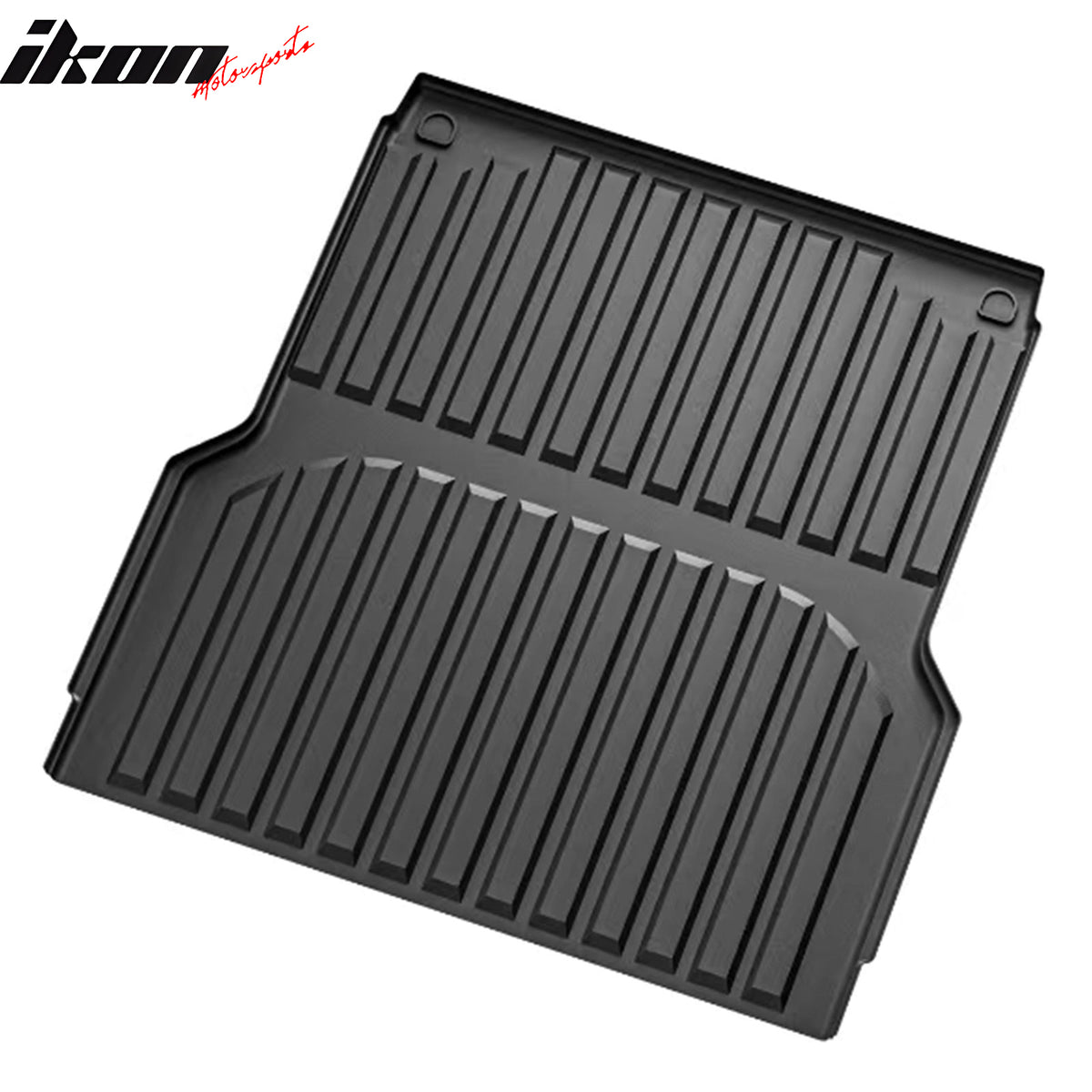 IKON MOTORSPORTS TPE Truck Bed Mat, Compatible with 2022-2024 Hyundai Santa Cruz 4.3Ft Bed, Custom Fit All Weather Heavy Duty 3D Rear Cargo Trunk Tray Protector Liner 1PC, Black