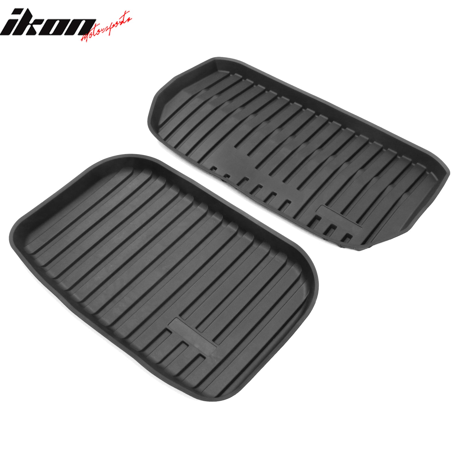 Fits 20-24 Tesla Model Y All Weather Trunk Mats Cargo Liner Injection TPE - 3PCS