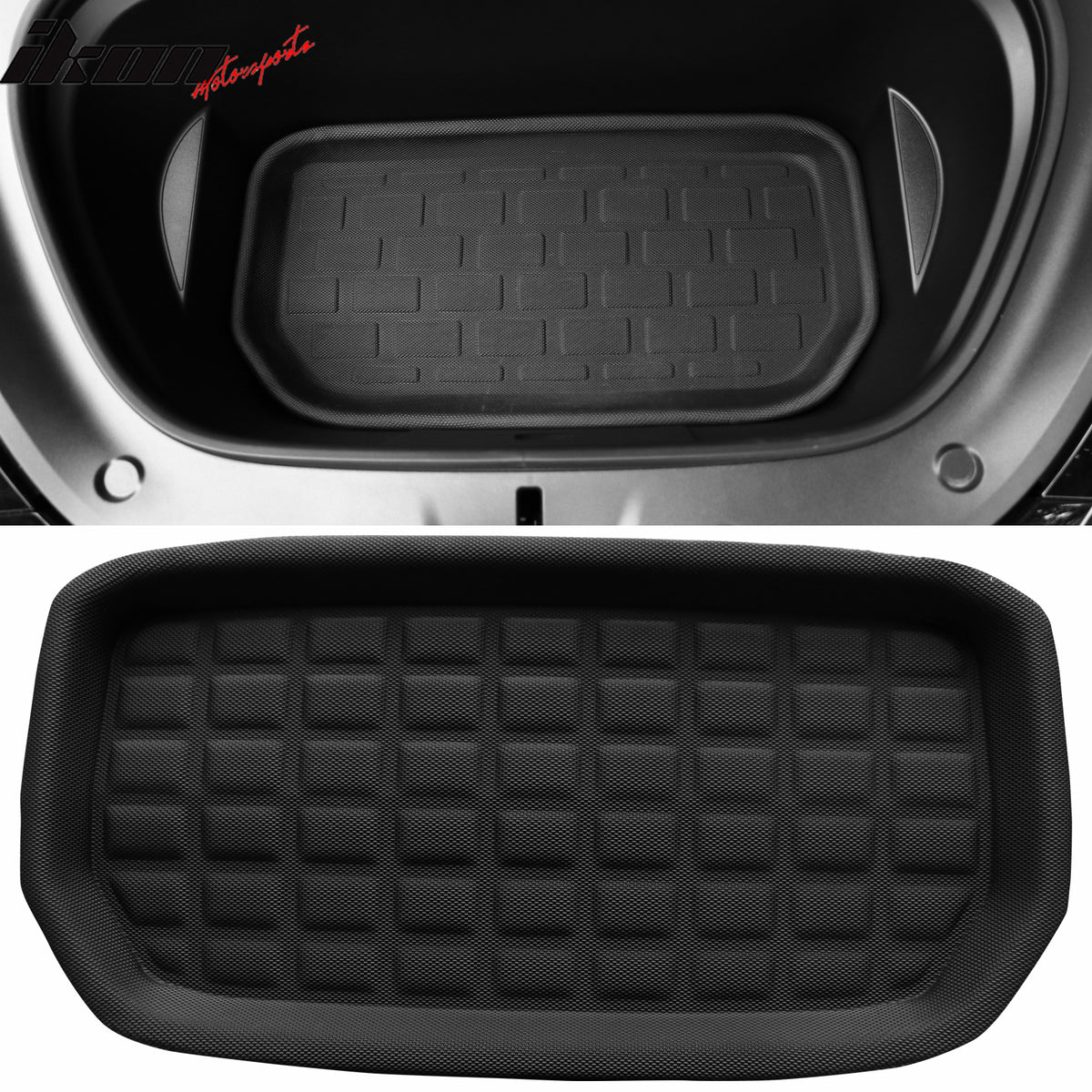 Fits 20-24 Tesla Model Y 3D Molded All Weather Trunk Mat Storage Cargo Liner TPE