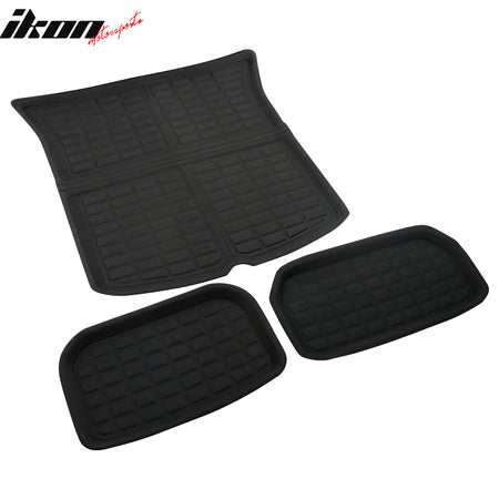 Fits 20-24 Tesla Model Y 3D Molded All Weather Trunk Mat Storage Cargo Liner TPE