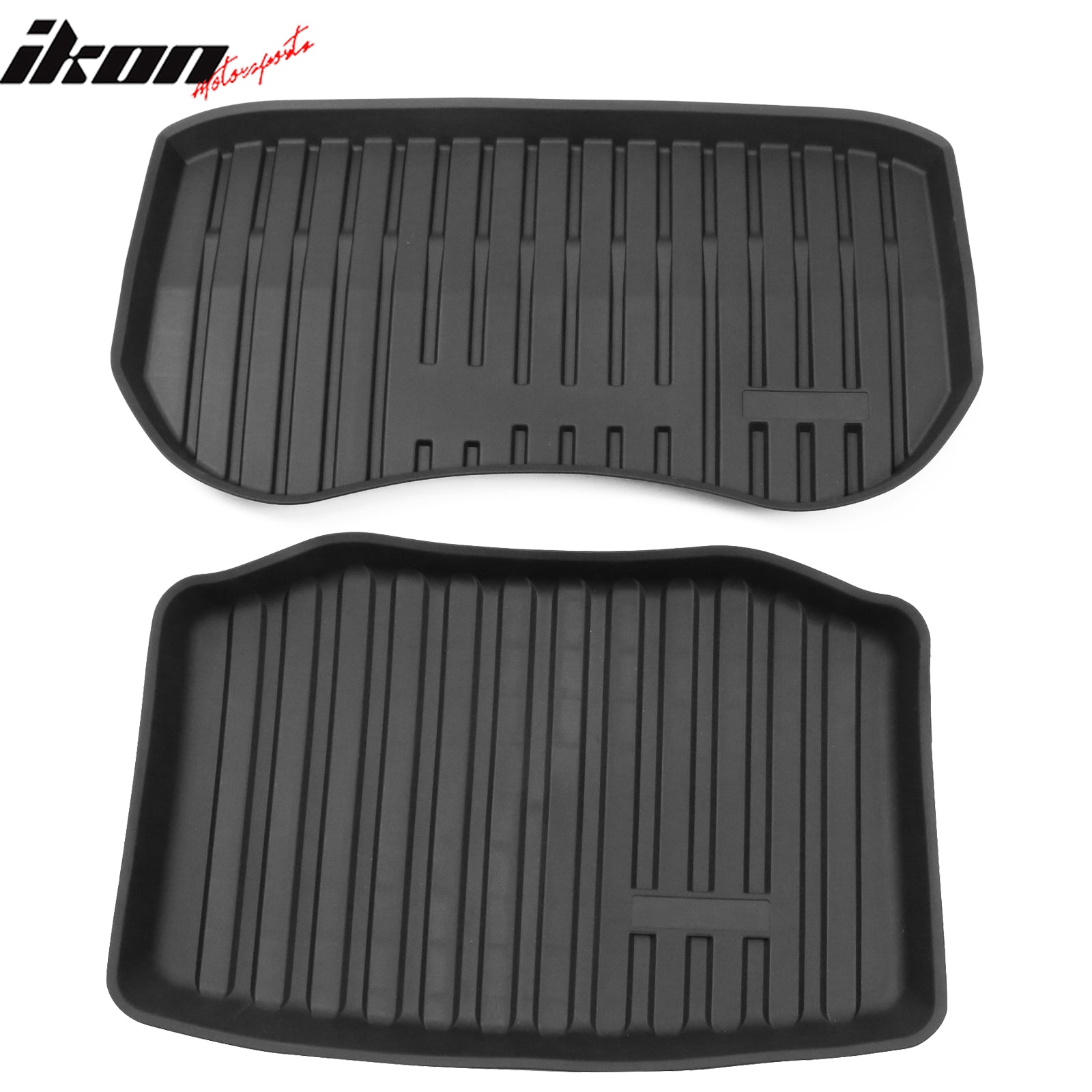 Fits 21-23 Tesla Model 3 Front Rear Trunk Mats Storage Cargo Liner Injection TPE