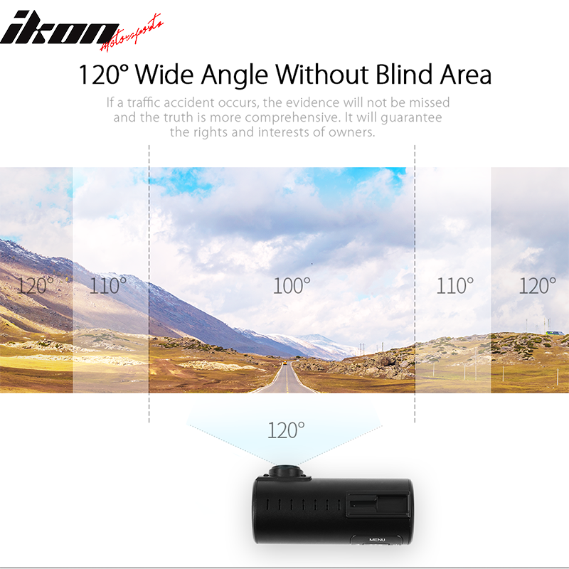 Dash Cam Mini A110 720P 120° Car DVR Camera Video Recorder Night Vision G-Sensor