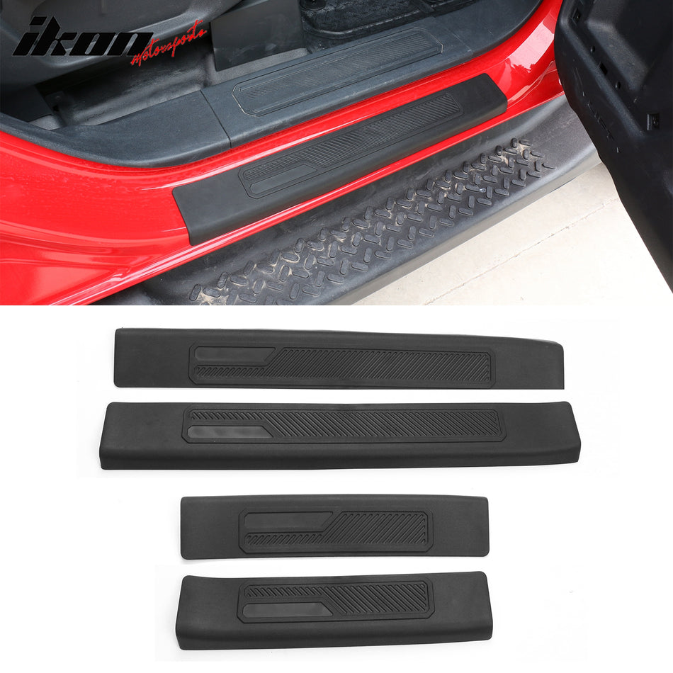 2021-2023 Ford Bronco 4Dr Door Sill Entry Guards Plates Protector 4PCS