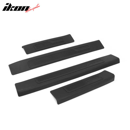 Fits 21-23 Ford Bronco 4 Door Black TPE Door Edge Guard Sill Protector Cover 4PC