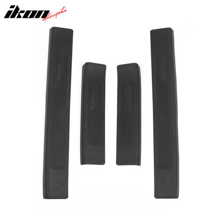 Fits 21-23 Ford Bronco 4 Door Black TPE Door Edge Guard Sill Protector Cover 4PC