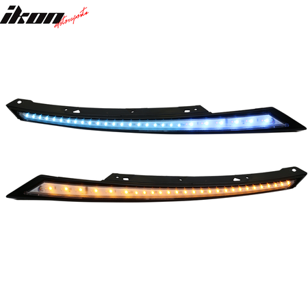 Fits 16-20 Honda Civic 10th Gen Black Eyebrow Light 3 Colors Running Light