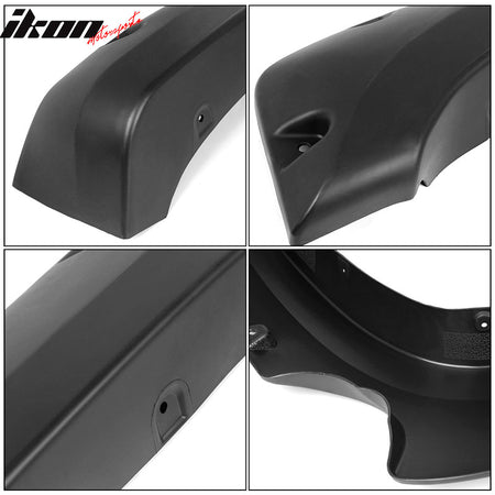 Fit 07-13 Silverado 1500 69.3" Pocket Rivet Style 4PCS Fender Flares Matte Black