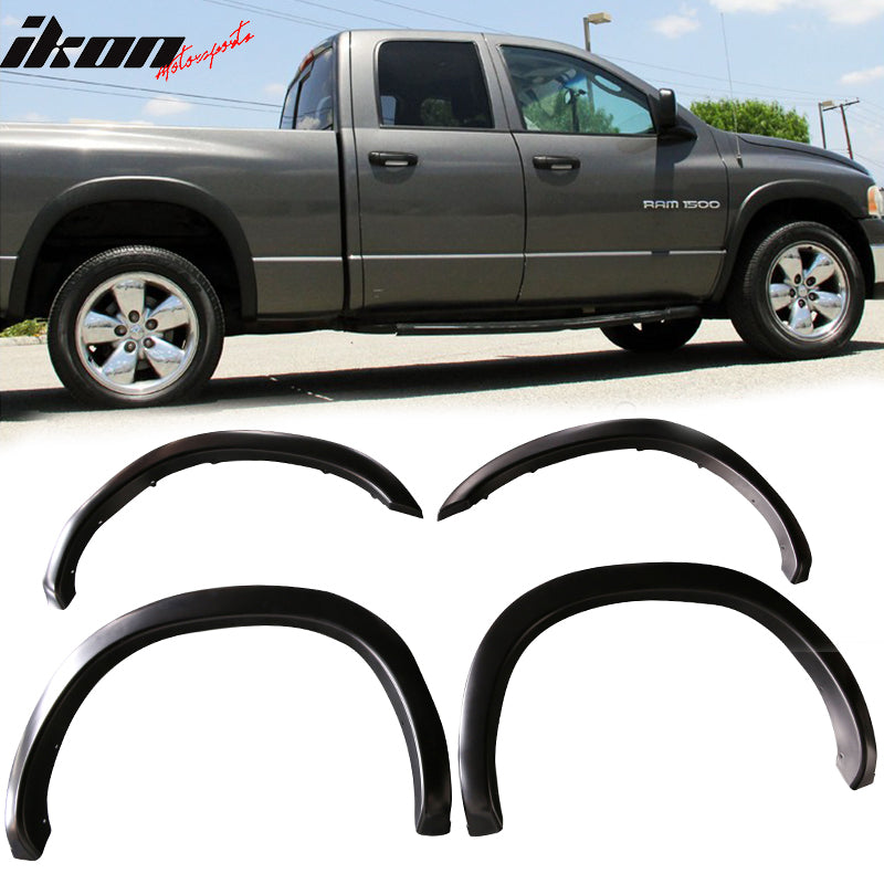 2002-2009 Dodge Ram OEM Style Matte Black Fender Flares PP 6 FT