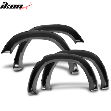 Fits 19-24 Dodge Ram 1500 Pocket Rivet Style Smooth Unpainted Fender Flares