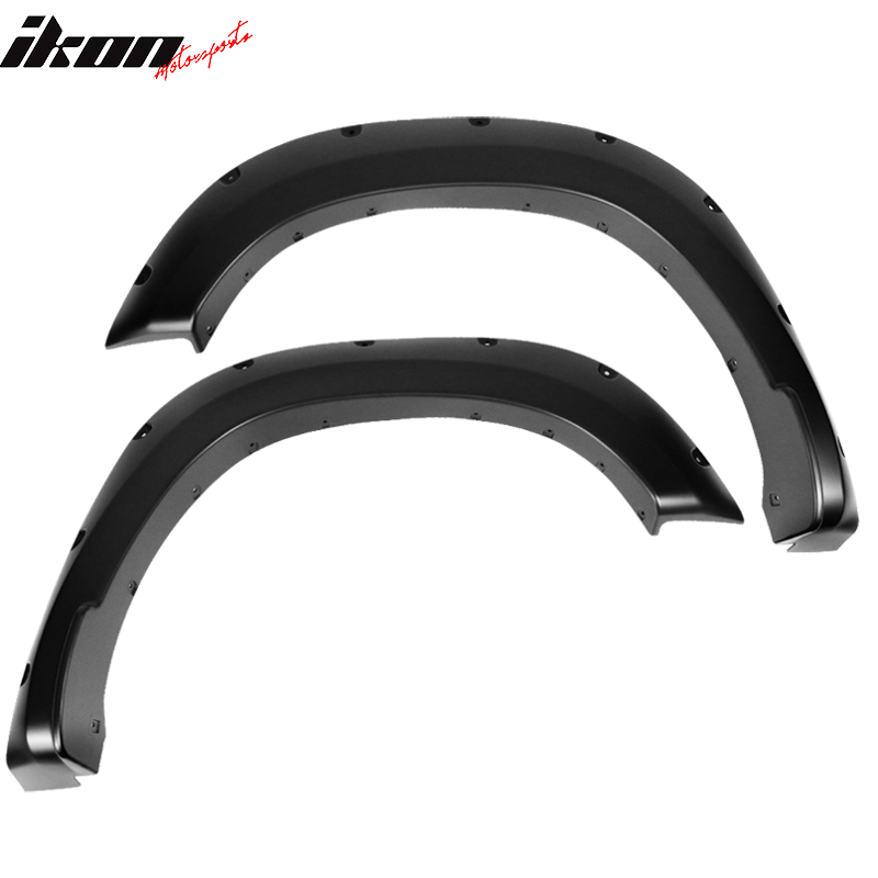 Fits 19-24 Dodge Ram 1500 Pocket Rivet Style Smooth Unpainted Fender Flares