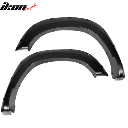 Fits 19-24 Dodge Ram 1500 Pocket Rivet Style Smooth Unpainted Fender Flares