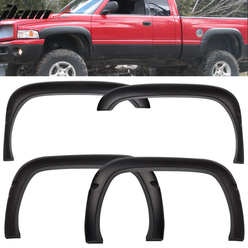 1994-2001 Dodge Ram Textured Black Fender Flares PP