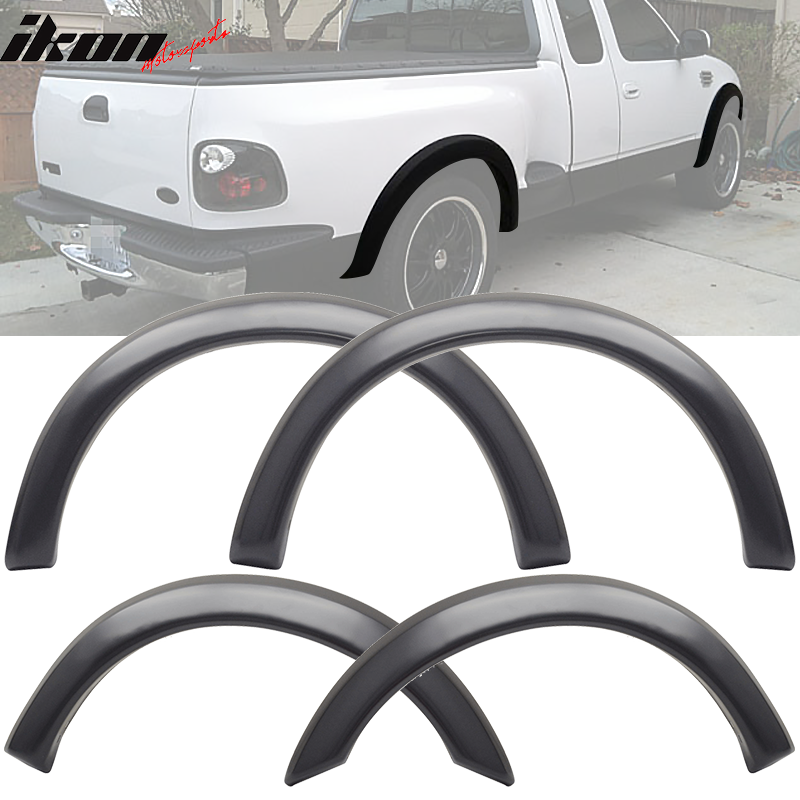 1997-2003 Ford F-150 Pocket Black Fender Flares Extention Bodykit 4PCS