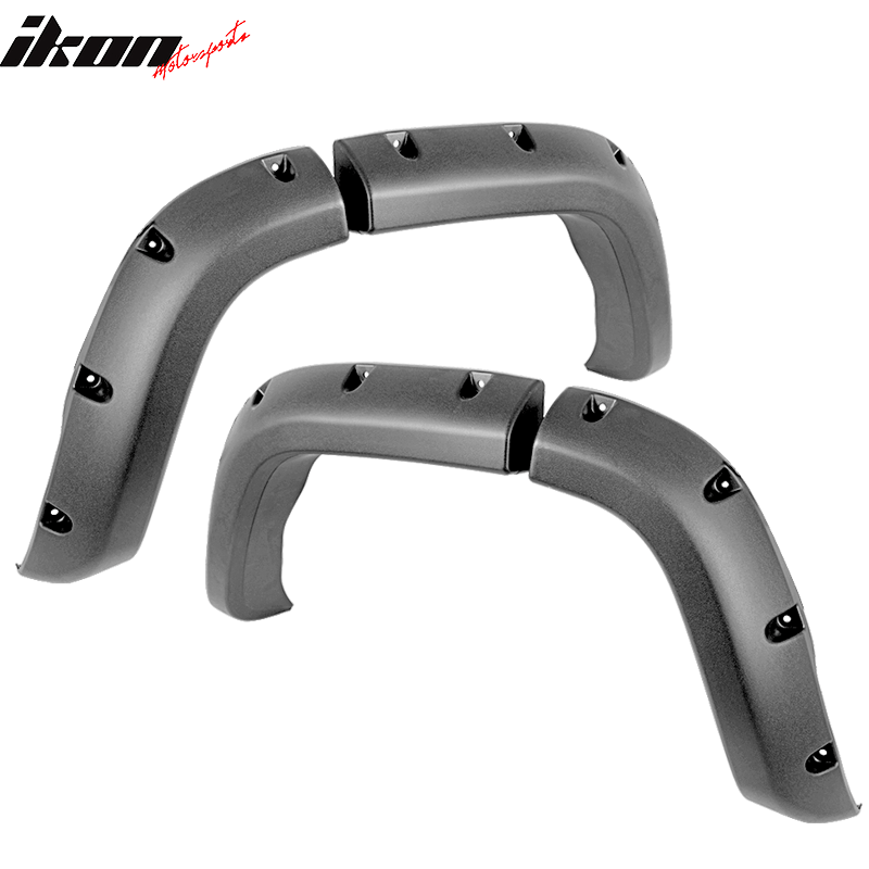 Fits 84-01 Jeep Cherokee XJ Pocket Rivet Style Wide Fender Flares Texture PP