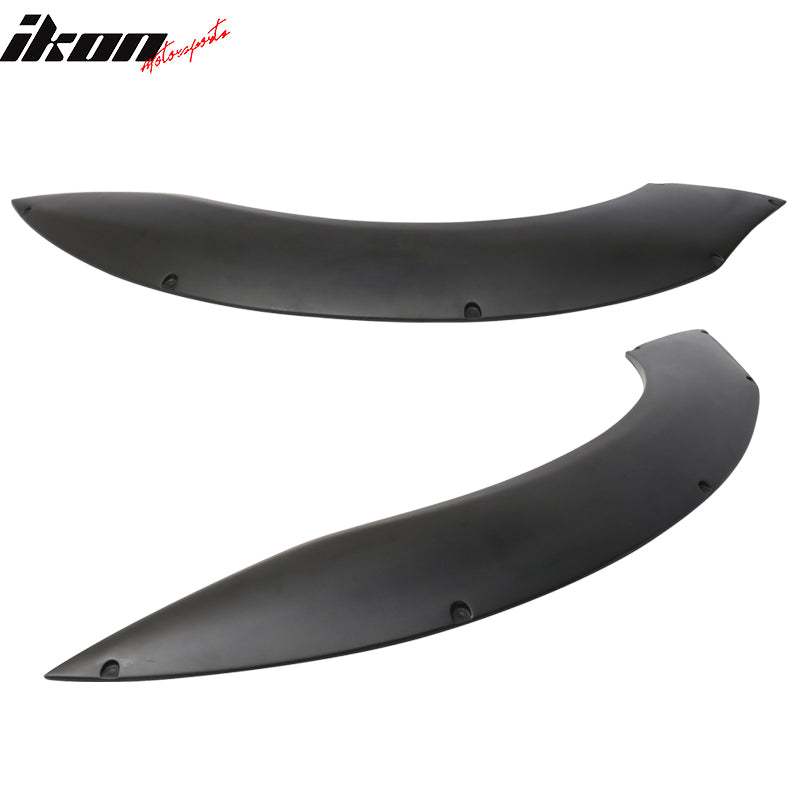 Fender Flares Compatible With 1999-2005 Mazda Miata, Convertible 2Dr MX5 MDP Rear Only Wheel Cover Protector Vent Trim 2PCS - PP by IKON MOTORSPORTS,  2000 2001 2002 2003 2004