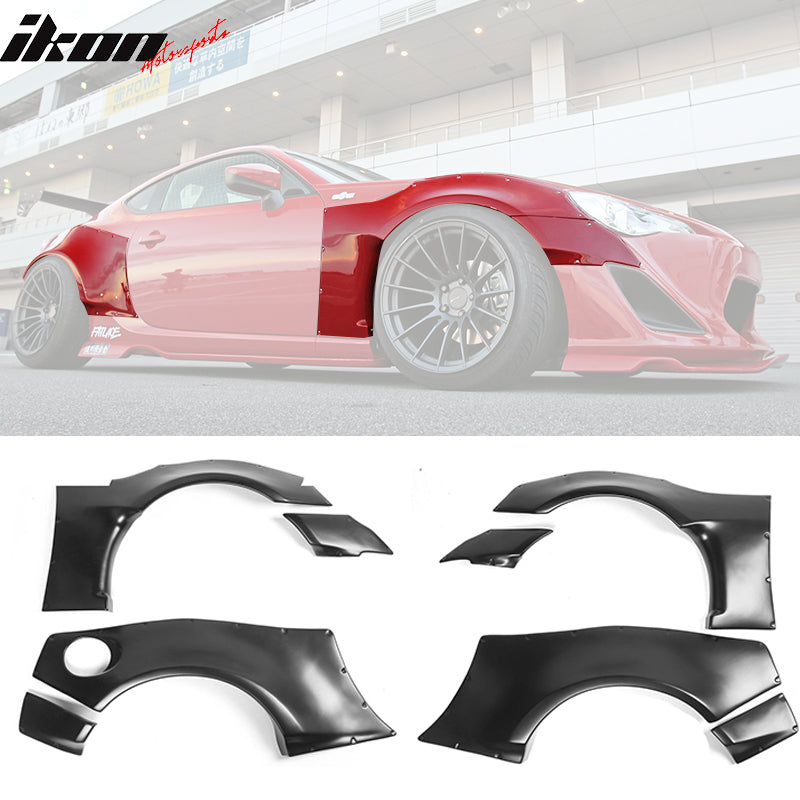 2013-2020 Scion FRS/Subaru BRZ/Toyota 86 GR Style Fender Flare 8PCS