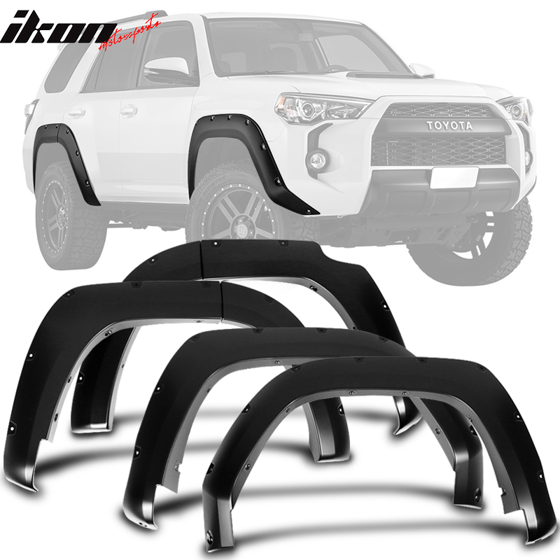 2014-2022 Toyota 4Runner Pocket Rivet Style Unpainted PP Fender Flares