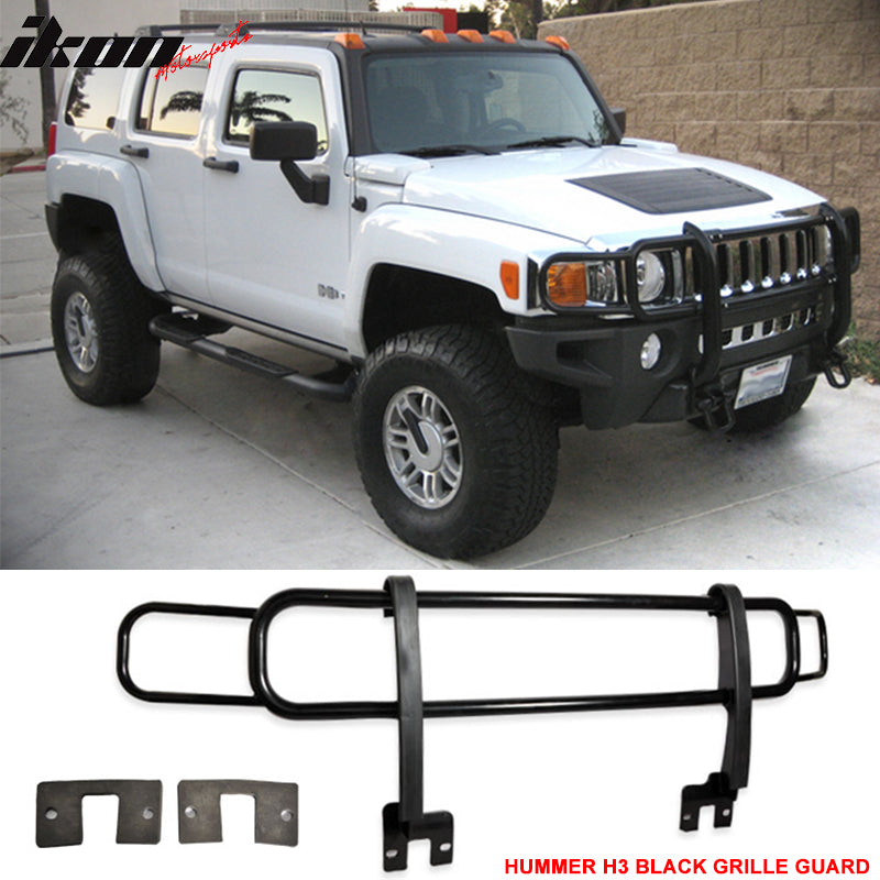 2003-2009 Hummer H3 H3T Bull Bar Front Brush Grille Stainless Steel