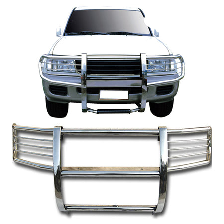 Compatible With 2005 Land Rover LR3 Discovery 3 Chrome Brush Grille Guard