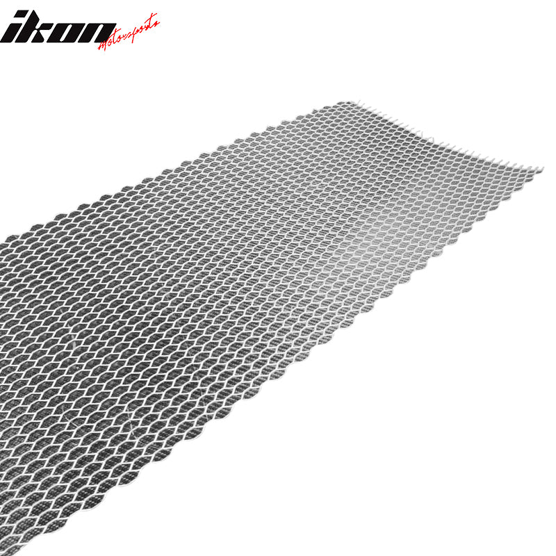 Clearance Sale Cellular Hexagon Silver Mesh Grill Aluminum Front Bumper Grille