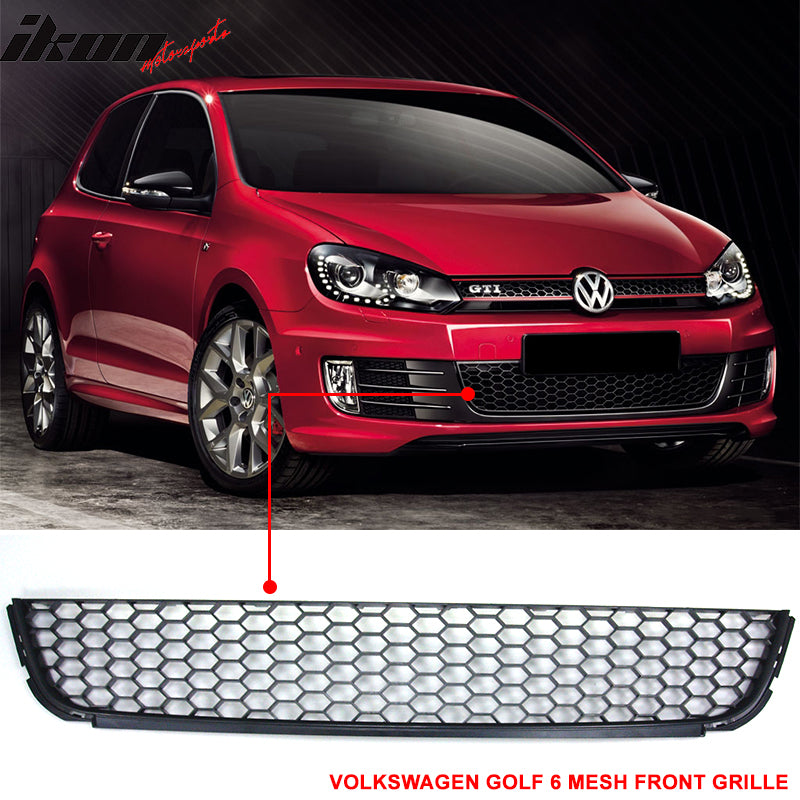 2010-2014 Volkswegen Golf TDI Jetta MK6 Honeycomb Mesh Front Grille