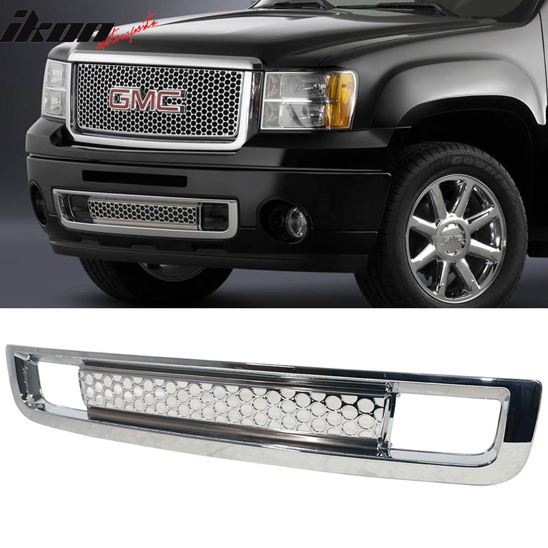 Fits 07-13 GMC Sierra 1500 2500HD 3500HD Front Lower Grille ABS