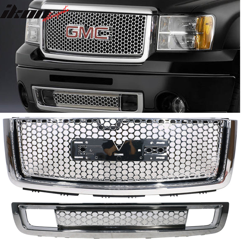 2007-2013 GMC Sierra 1500 Denali Front Bumper Upper + Grille Guards