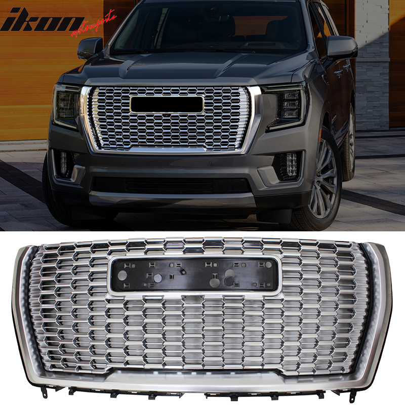 2021-2023 GMC Yukon XL Denali Style Chrome Front Bumper Grille