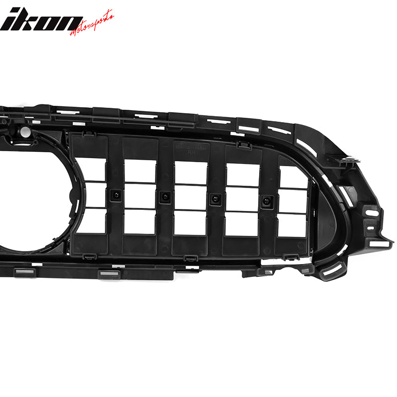 Fits 21-23 Benz W213 E Class AMG GT Chrome Gloss Black Front Bumper Hood Grille