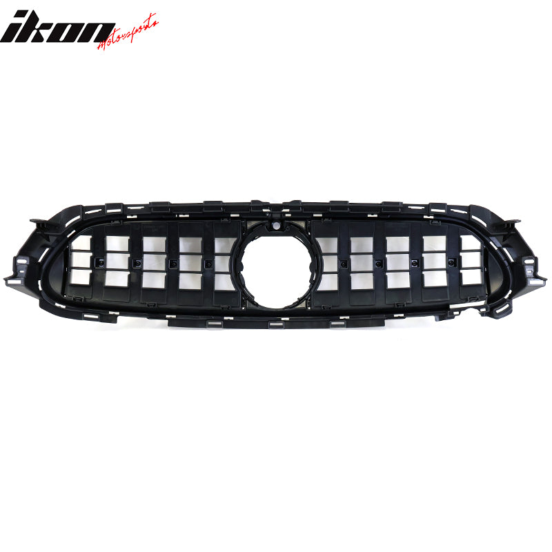 Fits 21-23 Benz W213 E Class AMG GT Chrome Gloss Black Front Bumper Hood Grille