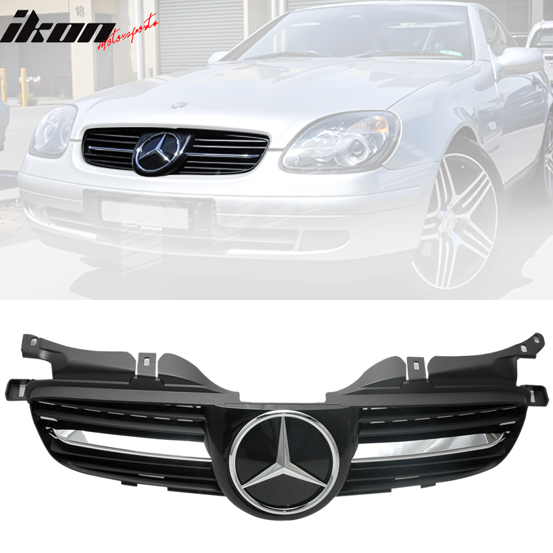 Fit 1998-2004 Benz R170 Convertible 2Dr Front Bumper Grill Grille